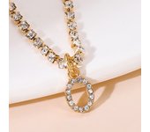 Tiny A-Z Initial Letter Anklets For Women Fashion Zircon Rhinestone Tennis Chain Anklet Bracelet Summer Beach Barefoot Jewelry