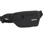 SAFTA - Riñonera safta negro - Riñonera Diseño Único y Licencia Oficial con Alta Durabilidad y Máxima Resistencia - Riñonera by SAFTA con Cinta Ajustable Máxima Comodidad - Riñonera Ideal para llevar tus pertenencias de forma segura y cómoda