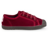 Pisamonas Zapatilla Terciopelo Con Cordones