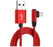90 Degree USB Cable For iPhone 14 13 12 11 Pro Max X XR 6s 7 8 Plus 2m 3m Lead Mobile Phone Fast Charging Cord Data Charger Wire