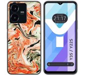 Funda Silicona para Vivo Y35 / Y22s diseño Mármol 12 Dibujos