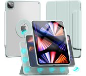 ZOYU For iPad Air 4/5 10.9 Pro 11 12.9 inch Magnetic Case, For iPad Mini 6 10.2 9th 8th 7th Gen Rotate 360°Detachable Back Case