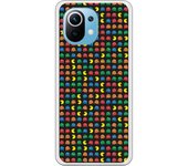 Funda compatible con Xiaomi Mi 11 - Patron Comecocos Fondo Negro