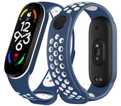 Sport watchband For Xiaomi Mi Band 7 6 NFC smartwatch miband7 Air-Hole Silicone Replacement bracelet on Mi band 6 5 4 3 8 strap