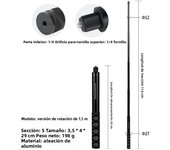 Invisible Selfie Stick for GoPro 13 12 11 10 9 8 Insta360 X5 X4 X3 X2 1/4" Extended Monopod Pole For Sports Camera Accessories