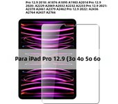 3PCS Tempered Glass For Ipad Pro 13 12.9 11 6th M4 M2 2024 Air 5 4 3 2 1 9 9th 10 10th Gen Mini 6 10.9 10.2 9.7 Screen Protector