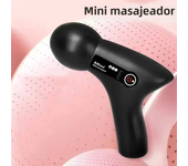 Mini Massage Massage LCD Screen 6 Heads Gun Muscle Massager Portable Electric Fascia Gun for Neck Foot Body Fascia Gun