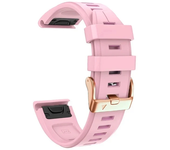 Wristband Replacement Strap For Garmin Fenix 7S 5S Plus 6S Pro Quick Fit Rose Gold Buckle Silicone 20mm Band Smartwatch Bracelet