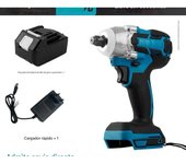 Llave de Impacto Inalámbrica Profesional - 500Nm de Torque, Batería Li-Ion1500AH - Ideal para Talleres Mecánicos y Reparación de Coches