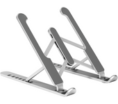 AISENS SOPORTE DE SOBREMESA AJUSTABLE PARA PORTATIL TABLET PLATA