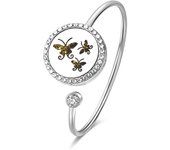 Crystal Aromatherapy Bracelet Bangle Diffuser Jewelry Tree of Life Perfume Oils Diffuser Aroma Diffuser Lockets Woman Bracelet