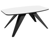 Mesa de café Oswego 117 , Muebles ES, Aglomerado laminado, Blanco, 120 x 60 x 48cm