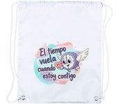 4 Mochilas de cuerdas frase bonita contigo amor san valentin aniversario enamor san valentin aniversarioados novios playa piscina picnic excursion