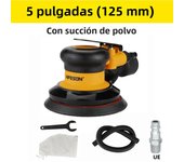 5/6 Inch Pneumatic Air Orbital Sander Polisher Tool Polishing Random Orbital Machine Grinder for Car Paint Care Rust Removal