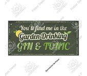 Putuo Decor-Gin Signs Wooden Wall Plaque, Wood Plaque for Door Hanging, Home Decor, Bar, Pub, Wall Decoration