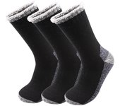 3 Pares De Calcetines De Lana Merino Gruesa Para Hombre Invierno Térmicos De Cashmere Fleece Terry Loop Calcetines De Media Altura De Alta Calidad