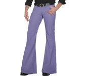 Men's fashion Retro Disco Flared Pants Loose Stretch Vintage Trousers Fit Flared Comfortable Retro Stretch Twill Men's Trousers