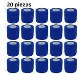 Dark blue Sports Self Adhesive Bandage Vet Wraps Tape Finger Joints Athletic Protective Kit Pet Elastic Bandage 2.5-15CM