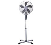 Maurer Ventilador Pie Ø 40 Cm. X 135 Cm. 5 Aspas Color Blanco y Gris - Potencia 45 Watt