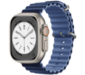Original Ocean Silicone Strap for Apple Watch Ultra Band 45mm 49mm 41mm 44mm 40mm 42mm 38mm  Bracelte IWatch Series 9 8 7 6 Ultr