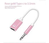 3.5mm Male to Type-c Female Headphone Converter Flat Adapter Analog Round S5J7