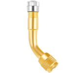 AUTOZOCO Adaptador Extensor Valvula neumatico,Adaptador de Válvula Angular, Adaptador de válvula de Cobre, Apto para para Coche, Camión, Bicicletas, Motos y Scooter, 135 Grados