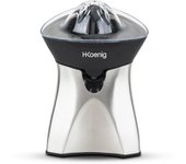 H.Koenig Exprimidor Eléctrico para Cítricos y Naranjas Profesional, 60 W, Libre de BPA, Servicio Directo, Vertido Continuo, Sistema Antigoteo, Acero Inoxidable, Gris AGR60
