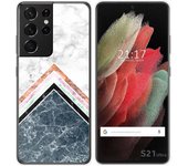 Tumundosmartphone Funda Gel Tpu para Samsung Galaxy S21 Ultra 5G diseño Mármol 05 Dibujos