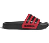 Chanclas Adidas Adilette Shower para niños en color rojo