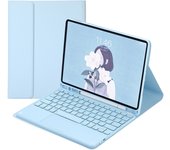 With Pencil Holder Keyboard Case for iPad 10 Generación 2022 Touchpad Keyboard BT Wireless Spanish