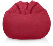 Sofá Puff Gigante XXL con Relleno Incluido - Diseño Clásico y de Lujo para Decoración de Habitación Juvenil o Adolescente - Bean Bag Gamer - Puff Infantil Gris - Marca Aiire
