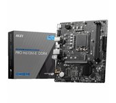 Placa base 1700 microATX MSI Pro H610M-E DDR4 - 2xDDR4 (hasta 64GB 3200 Mhz OC) - 4xSATA - 1xM.2 - USB 2.0 (4/4) - USB 3.2 (2/2) - VGA - HDMI
