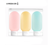 3Pcs 30/60/100ml Portable Refillable Bottle Mini Squeeze Tube Empty Bottle Soft Cream Lotion Container Travel Shampoo