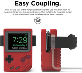 Silicone Holder For iWatch Charger Stand For Apple Watch 8 7 6 5 4 3 SE 45MM Charging Dock Desktop Retro Game Console Design