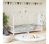 vidaXL Estructura de cama para niños madera de pino blanco 90x200 cm