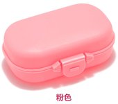 Portable medicine box, jewelry storage, colorful plastic box, PC button box, folding presbyopia folding box, glasses box storage