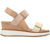 XTI Sandalia ajustable cuña mujer