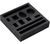 Graphite Ingot Mould Crucible Moulds 11 Holes Combo Ingot Mold Metal Melting Casting Mould Melting Refining Mold for Gold Silver Ingot Mold 10.1x10.1x