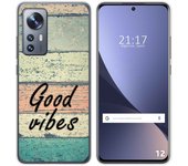 Funda Silicona para Xiaomi 12 / 12X 5G diseño Madera 01 Dibujos