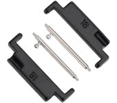 Adaptador de correa de reloj de acero inoxidable, adaptador de correa de reloj de metal, adaptador de conexión de metal premium, adaptadores universales de correa de reloj de 18-22 mm, para cambiar a su correa de reloj favorita