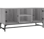 vidaXL Mueble de TV con puertas de vidrio 102x37x50 cm, Mueble de Salon, Mueble TV, Mueble TV salon, Mesa de TV, Mueble tele