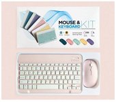 Wireless Bluetooth Keyboard and Mouse Spanish for IOS Android Windows Tablet iPad Air Mini Pro