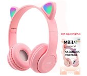 Auriculares Inalámbricos Para Niños Con Luz De Flash Y Micrófono Headset Estéreo Para Música Y Juegos Regalo Para Niñas Y Niños