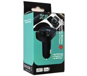 DBIT X8 Car Bluetooth 5.0 Charger USB Interface FM Modulation Transmitter U Card MP3 Player Hands-free Audio Call HD Blue Displa