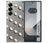 Tumundosmartphone Funda Carcasa Dura para Samsung Galaxy Z Fold 6 5G diseño Cocos Dibujos