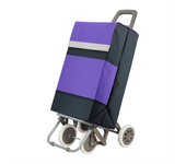 MULTI Carro Carrito de Compra Plegable Ligero 90x30x39cm 4 Ruedas Resistentes - Capacidad de Carga 40 Litros