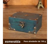 1 vintage treasure chest storage box, wooden jewelry box, small treasure box for hiding