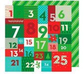 American Crafts                     PAPEL ADVENT ADVIENTO  AM. CRAFTS 12"x12" 1 UD