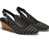 Tamia Slingback Wedge Pro Sandalias de cuña con tira trasera y punta de almendra para mujer con soporte para arco zapatos de vestir de fiesta con correa ajustable