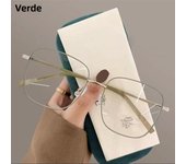 Big Frame Anti-UV Blue Rays Glasses Daily Vision Care Ultra-light Myopia Glasses Frame Metal Frame Eyeglasses Women Men